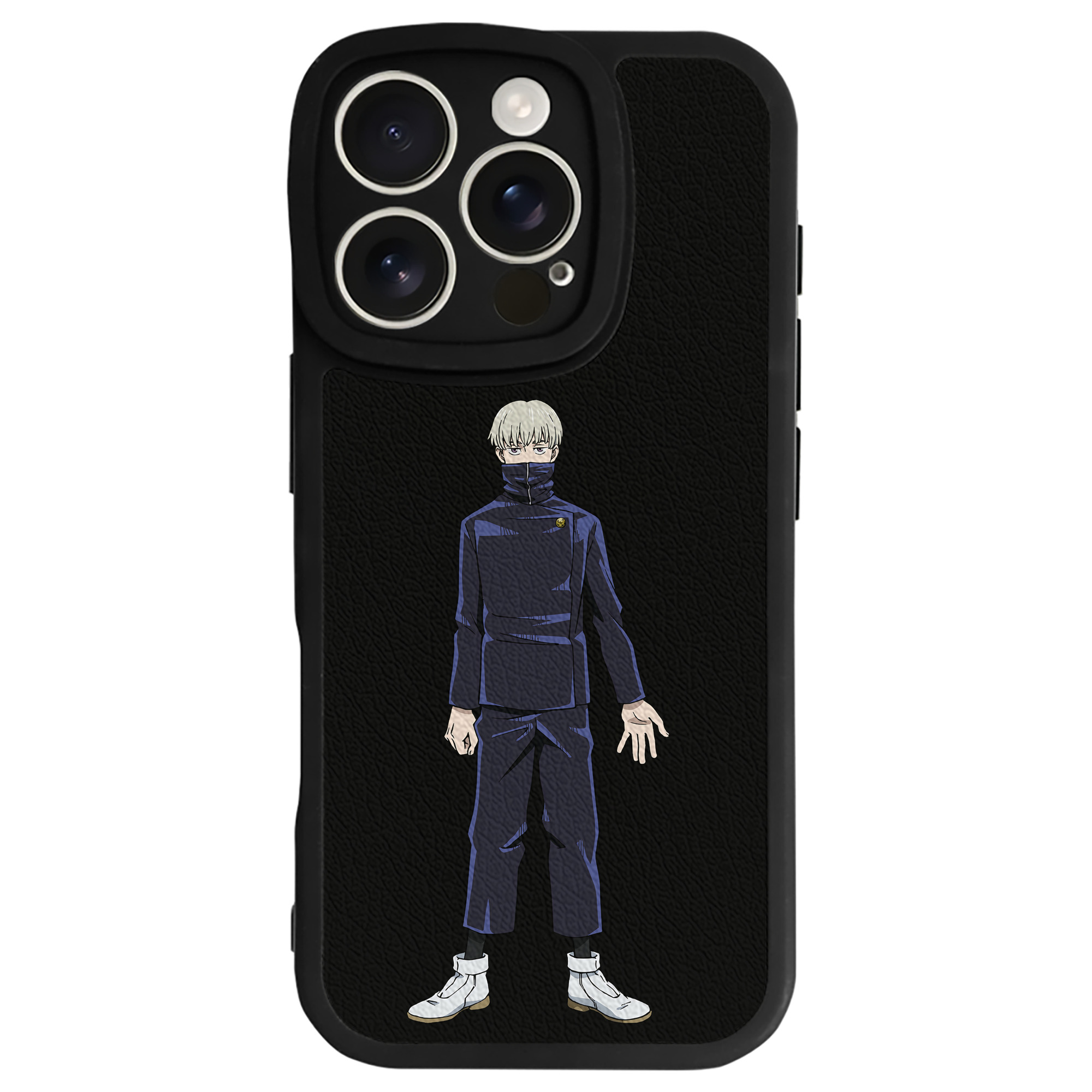 （画像用） 呪術廻戦 Jujutsu Kaisen 【iPhone 16シリーズ対応】シリコンスマホケース（レザー調） 材質：シリコン